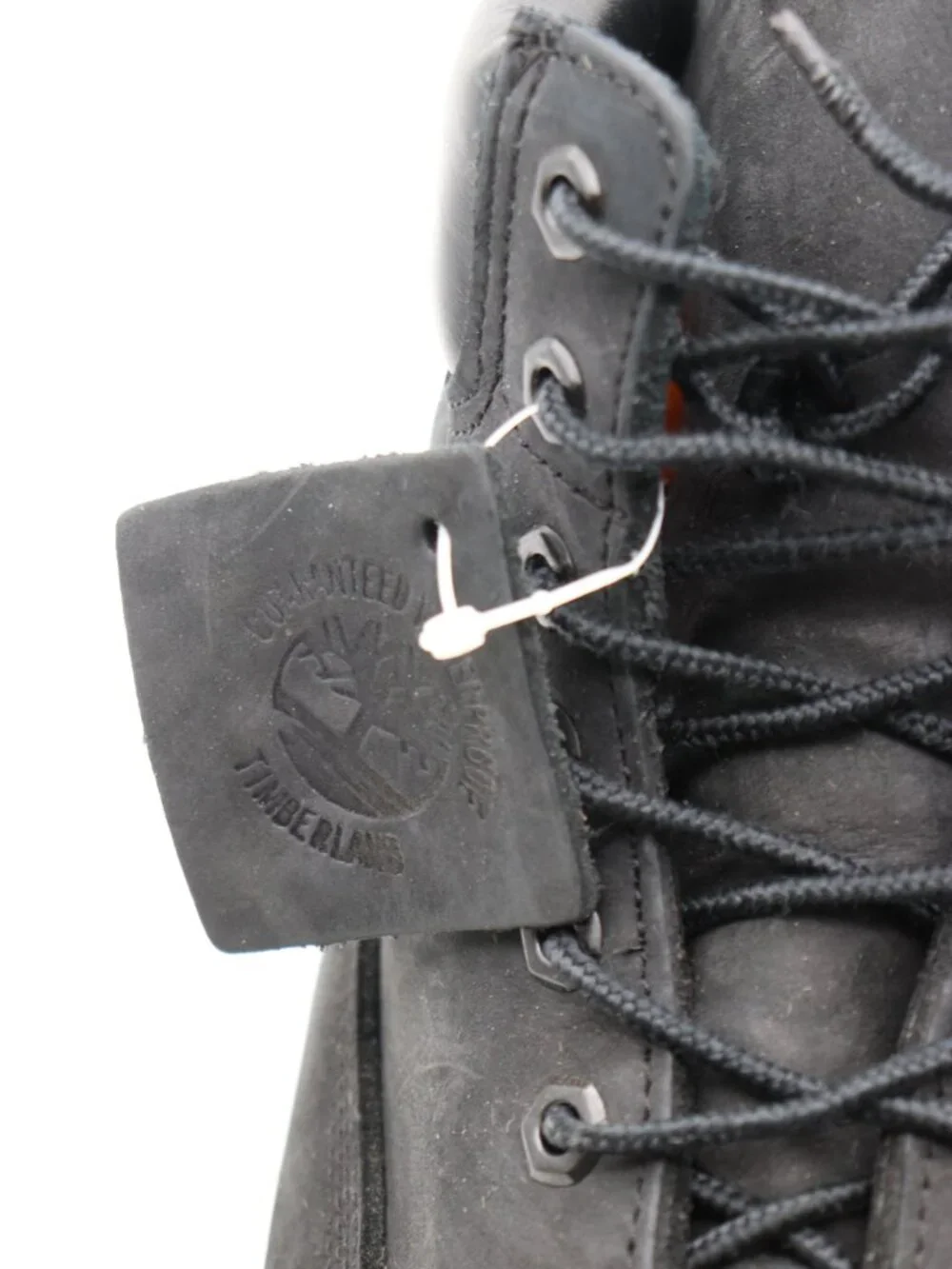 Timberland Premium 6-inch Men's Size 10 M Waterproof Black Nubuck Boots Lace Up